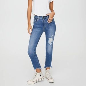 Levi’s 724 High Rise Straight Ripped Jeans